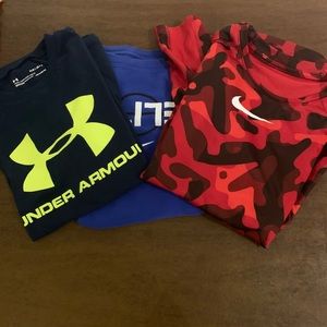 Boys athletic shirts size L for sale as a group